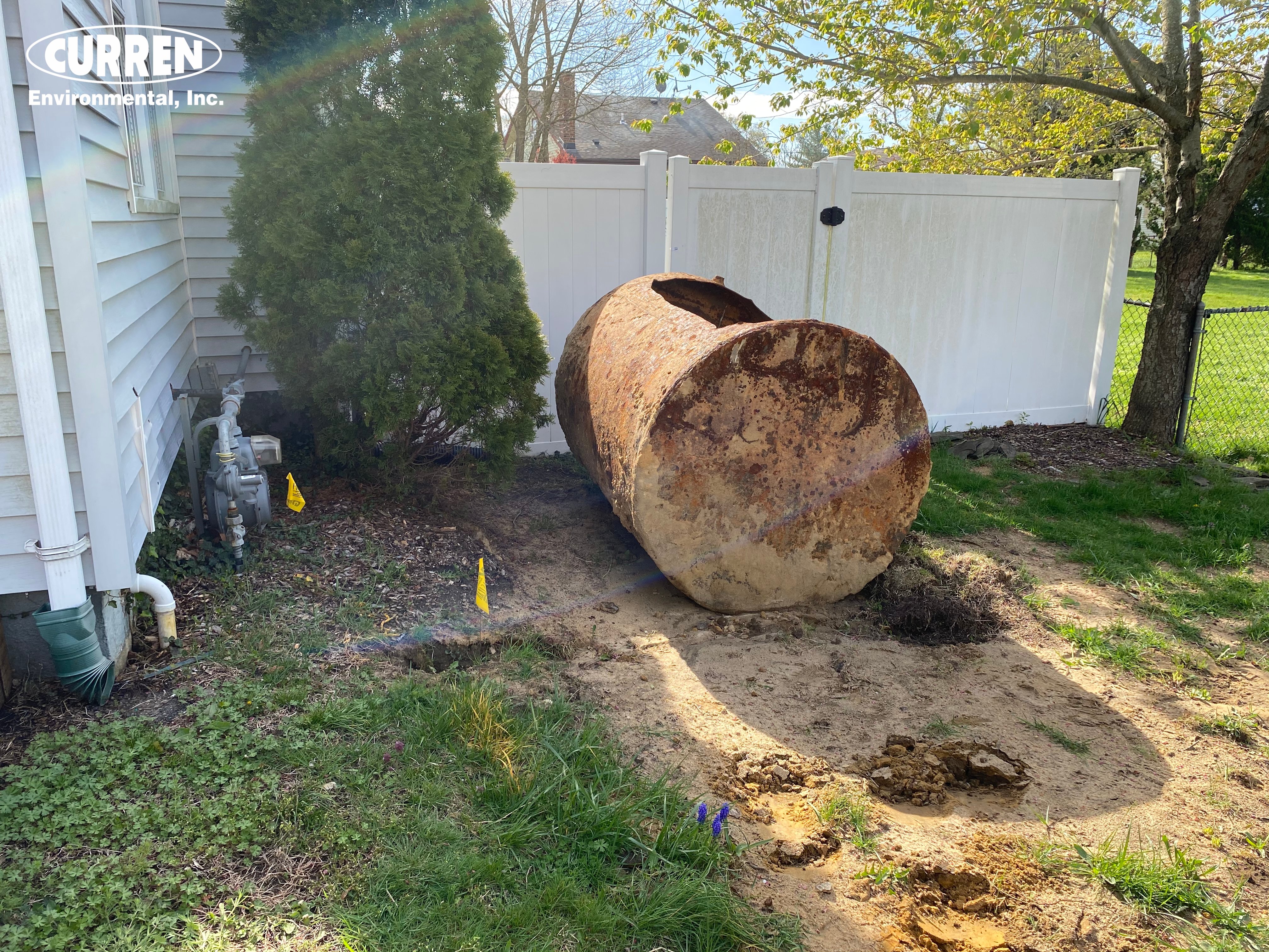 What do you do when an underground oil tank leaks?